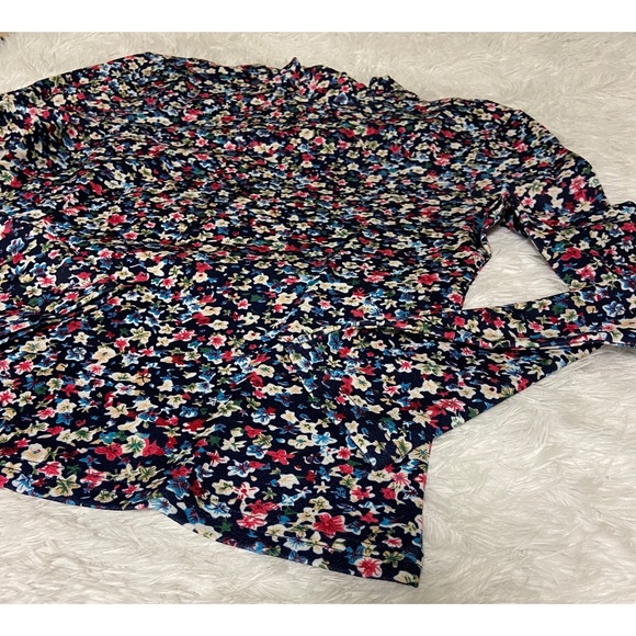 Floral Flower Romantic Long Sleeve Shirt Top - Picture 11 of 13